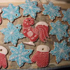 Вторая порция пряников, вернее печенья к Новому году