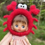Ободок краб для куклы об11 или для куклы с объемом головы 14 см