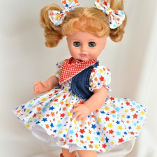 Платье для куколки Инны, от фабрики Весна.