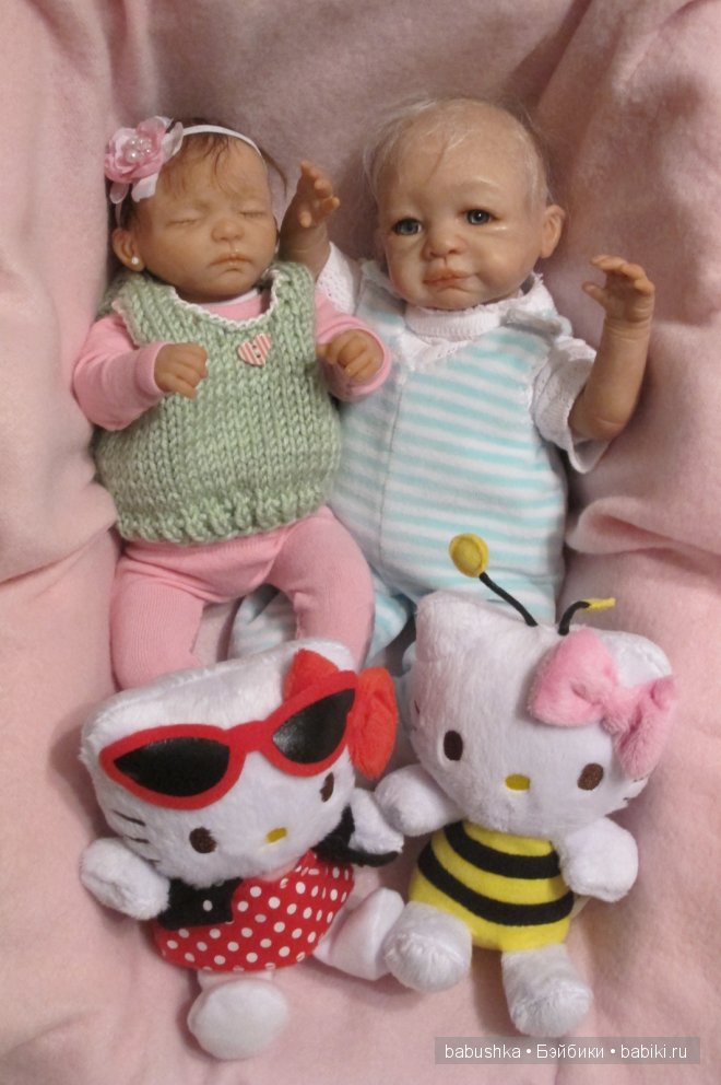 Наши маленькие куклодетки Матвейка и Варенька-авторские куклы Юлии Горшковой