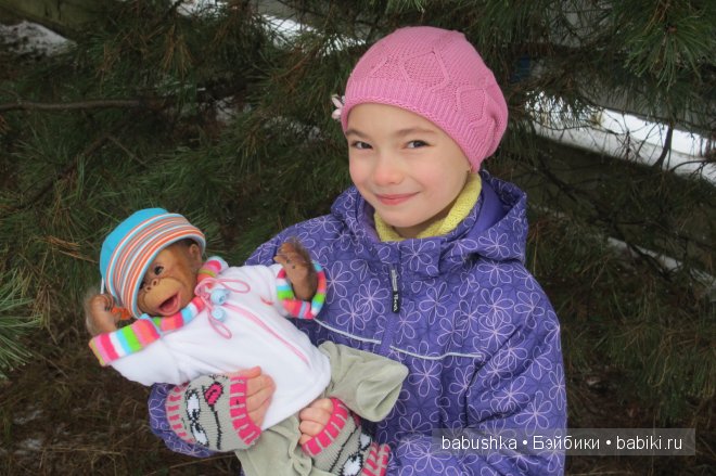 Подарок для дочери, море восторга и удивления, реборн-обезьянка (фото 9)