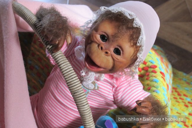 Прогулка дочкиной обезьянки-реборна Нямочки (фото 8)