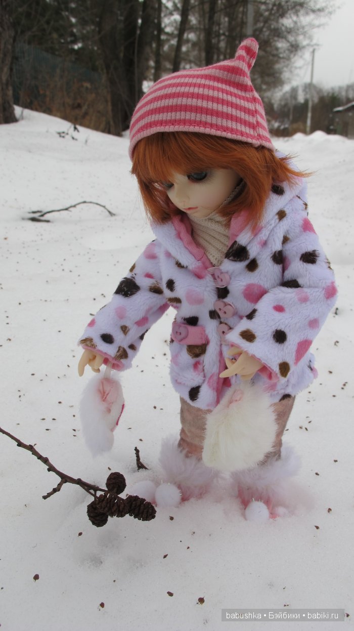 Зима. Просто фотографии Молли ( кукла бжд ) (фото 9)