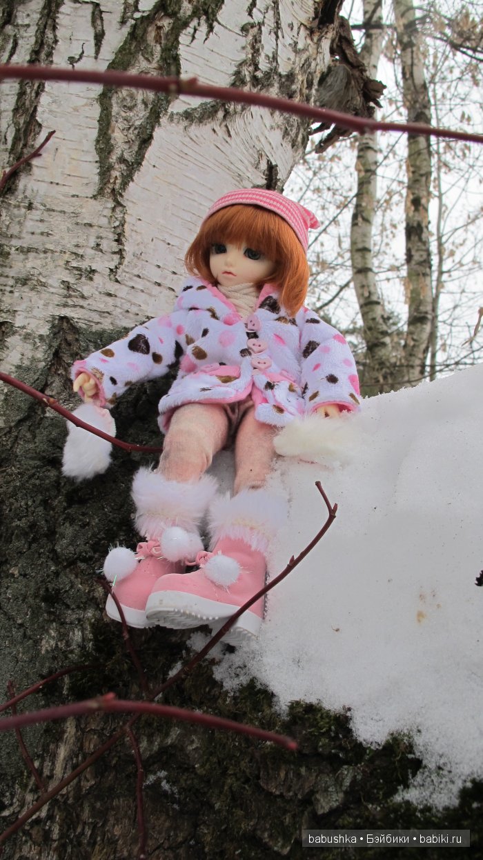 Зима. Просто фотографии Молли ( кукла бжд ) (фото 8)