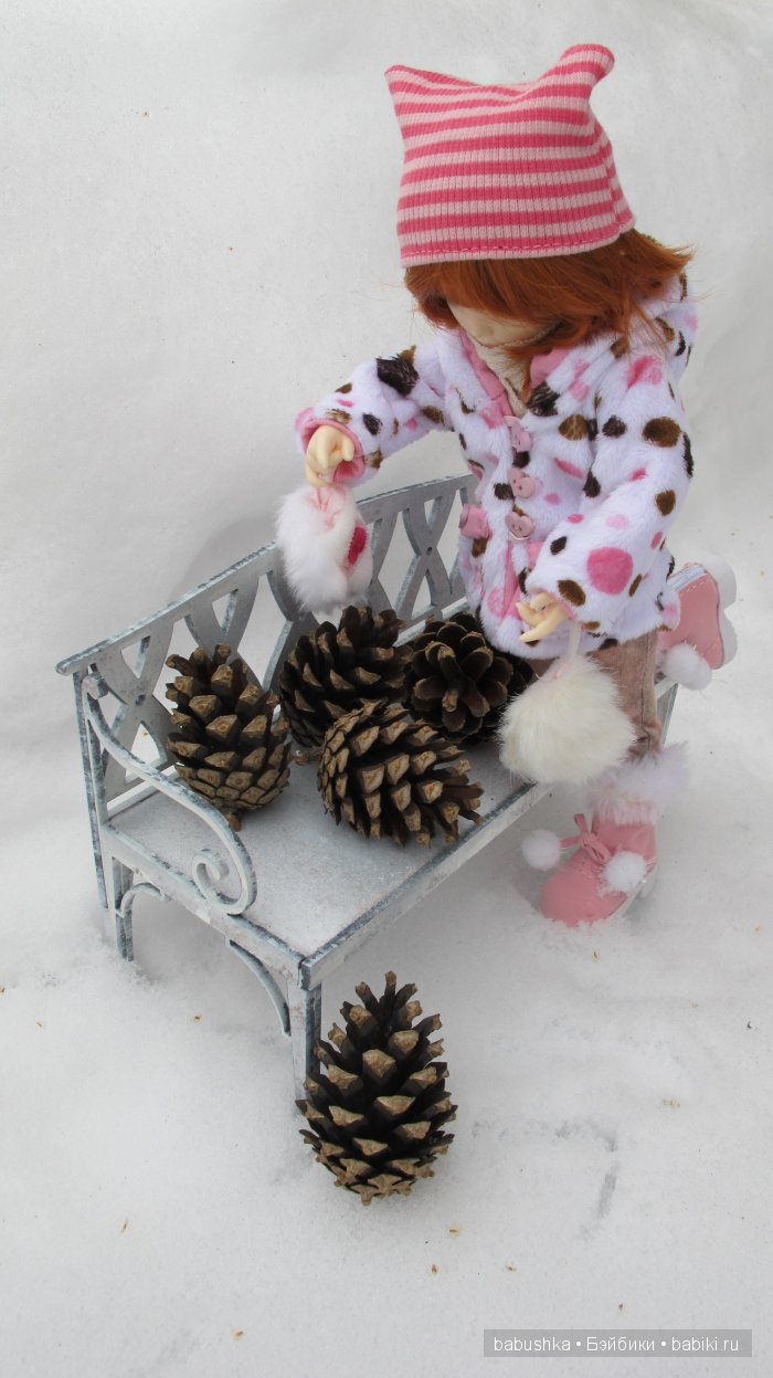 Зима. Просто фотографии Молли ( кукла бжд )