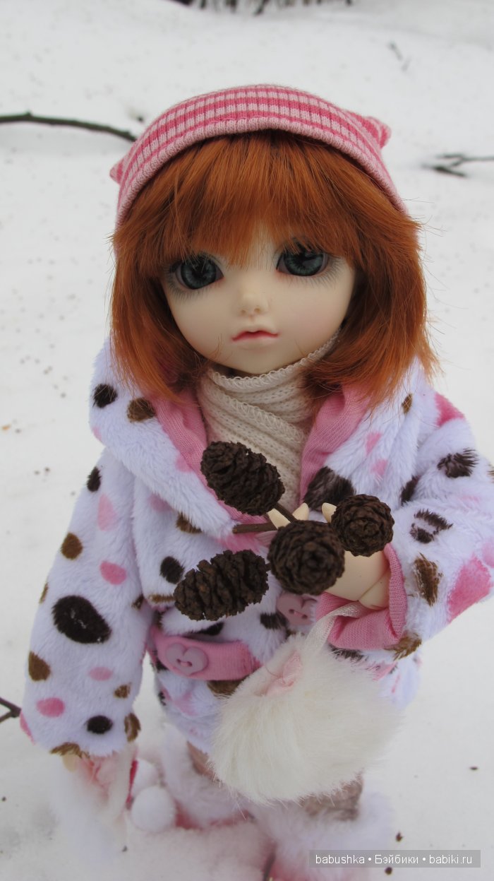 Зима. Просто фотографии Молли ( кукла бжд ) (фото 10)
