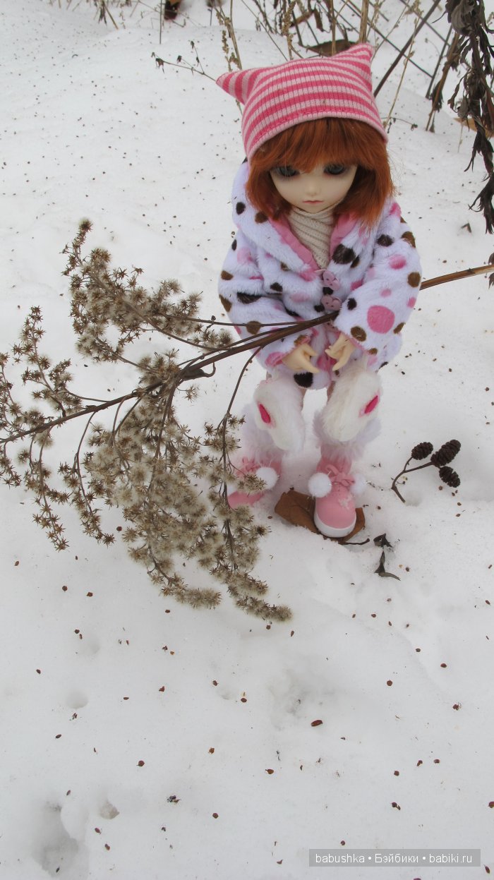 Зима. Просто фотографии Молли ( кукла бжд )
