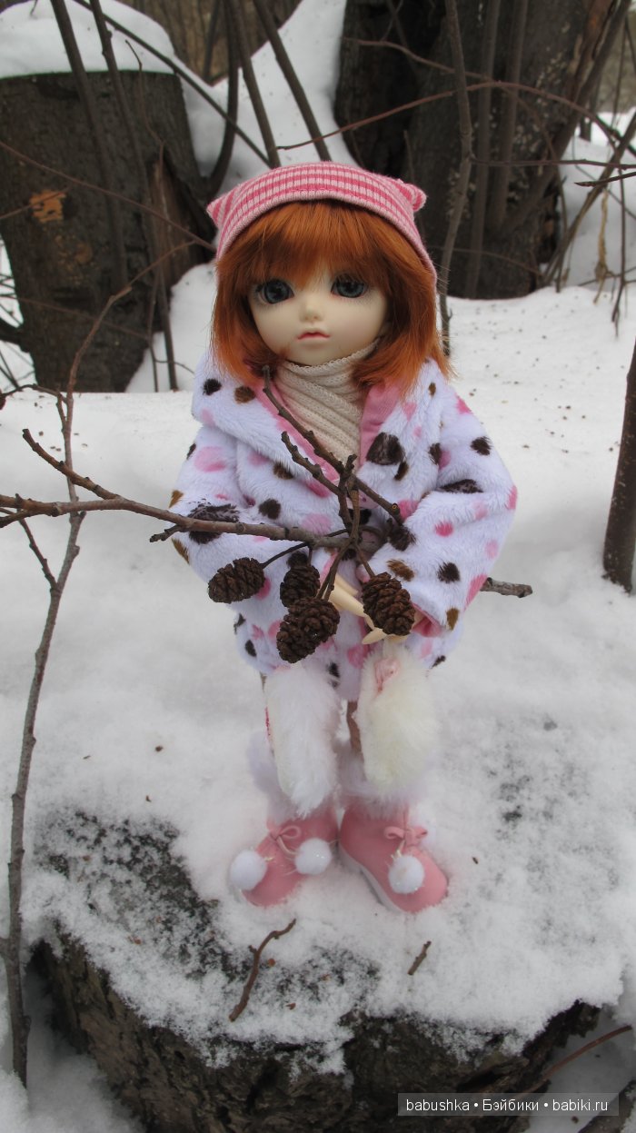 Зима. Просто фотографии Молли ( кукла бжд )