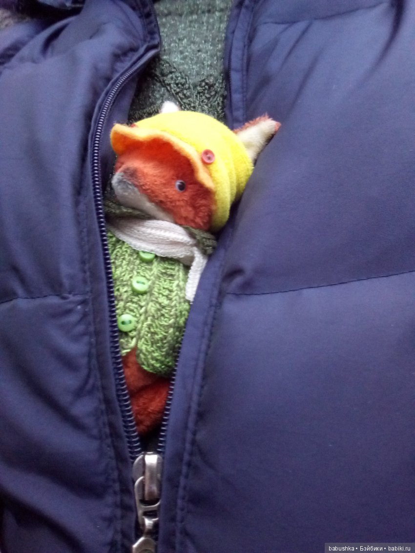 Лисенок Тод（авторская игрушка), совсем не зимняя прогулка (фото 4)