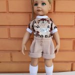 Крепдешиновые комбинезоны на куклу Готц 48-52 см