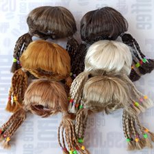 Парики 5-6" - Хвосты с афро-косичками, 6 цветов Парики 5-6" - Хвосты с афро-косичками, 6 цветов