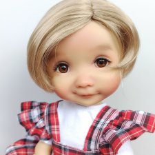 Парики 7-8" - Каре без челки, 3 цвета. Подходят Meadow dolls 28 см