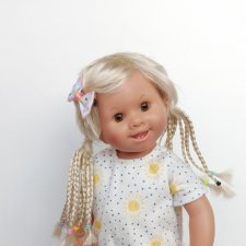 Парики 8-9" - Хвосты с афро-косичками, 3 цвета. Подходят Руби Ред 37 см, Wichtel (Вихтель)