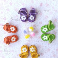 Босоножки с цветочком, размер 1/8