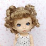 Парики 5-6" - Кудряшки с пробором, 3 цвета