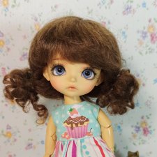 Парики 5-6" - Хвостики-кучеряшки (натуральный мохер), 4 цвета