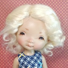 Парик 5-6" - Коса вокруг головы (натуральный мохер)