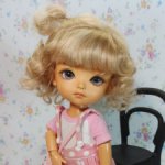 Парики 5-6" - Хохолок с кудряшками, 4 цвета (натуральный мохер)