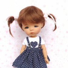 Парики 5-6" - Косички задорные, 4 цвета (натуральный мохер)