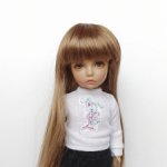 Парики 6-7", прямые длинные с челкой - 3 цвета