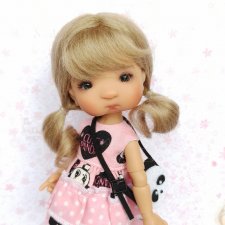 Парики 4-5" - Хвостики волнистые (натур/мохер), 2 цвета