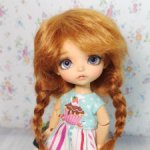 Парики 5-6" - Косички длинные, 2 цвета (натуральный мохер)