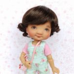 Парики 5-6" - Мелкие кудряшки, 4 цвета