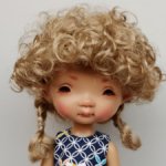 Парики 6-7" - Кудряшки-афро с косичками, 2 цвета