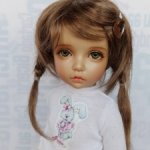 Парики 6-7" - Косички с заколкой, 2 цвета