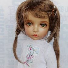 Парики 6-7" - Косички с заколкой, 2 цвета