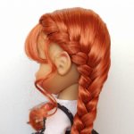 Парики 8-9" - Французские длинные косы, три цвета. Подходят Meadow dolls 28 см, Wichtel (Вихтель)