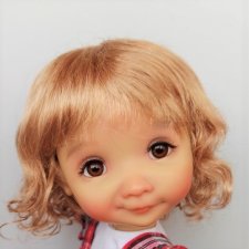 Парики 8-9" - Волнистый, 4 цвета. Подходят Meadow dolls 28 см, Wichtel (Вихтель)