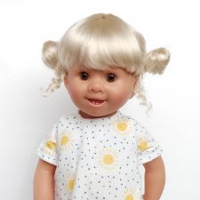 Парики 8-9" - Бобышки с локонами, 2 цвета. Подходят Meadow dolls 28 см, Wichtel (Вихтель)