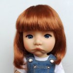 Парик 9-10" - Естественная волна - красная морковь