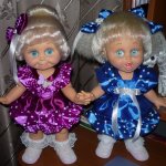 Показ мод , модельки Сюзи и Сэнди Galoob Baby Face doll. ВСТРЕЧАЙТЕ