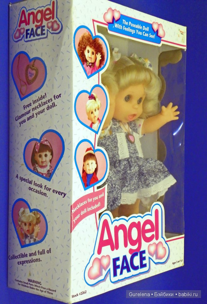 Девочка Angel FACE — Куклы Galoob Baby Face (Фейсинки): винтаж 90 (фото 2)