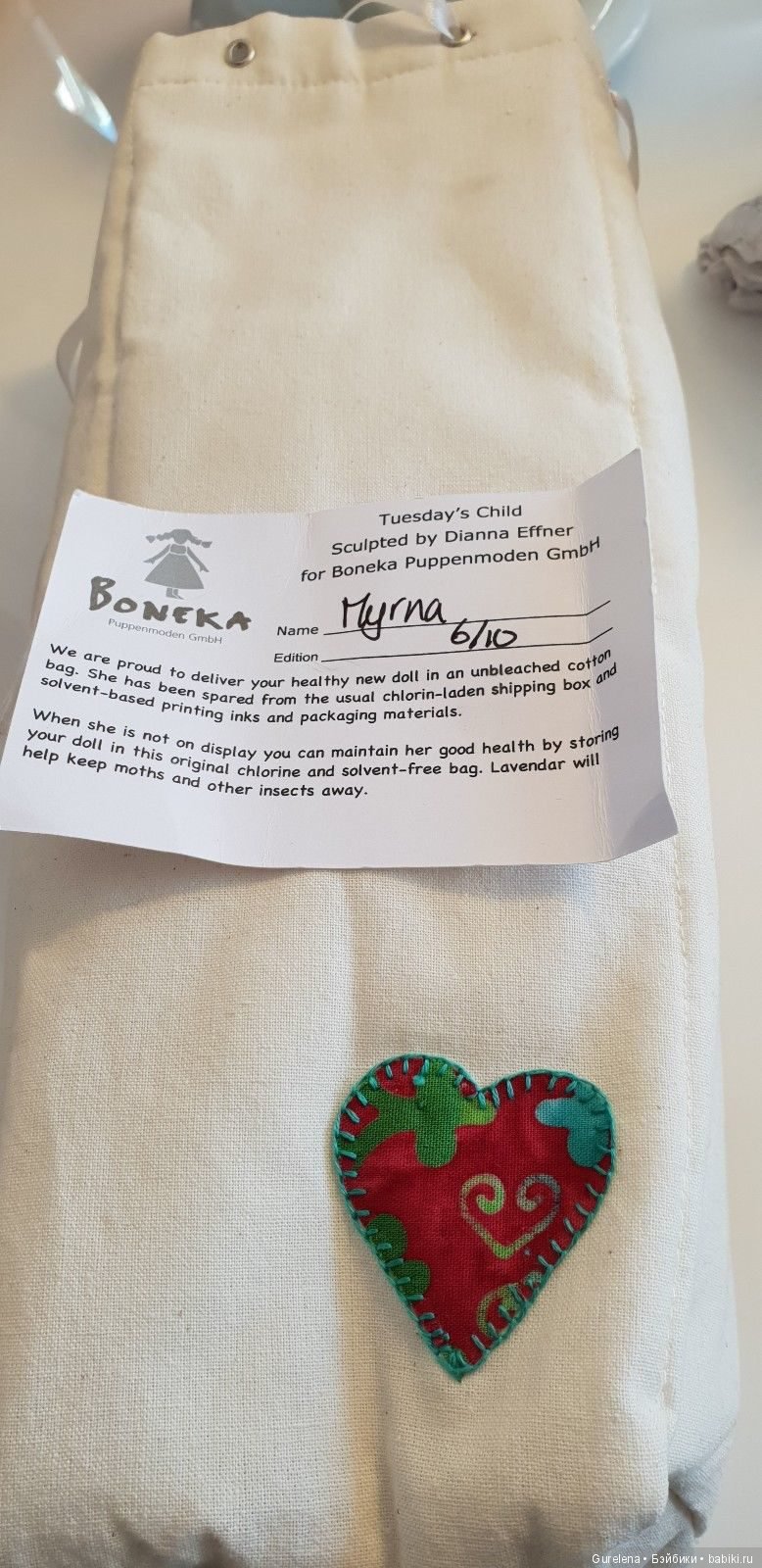 Dianna Effner Boneka кукла Tuesday's Child MYRNA. Любовь не с первого взгляда (фото 2)