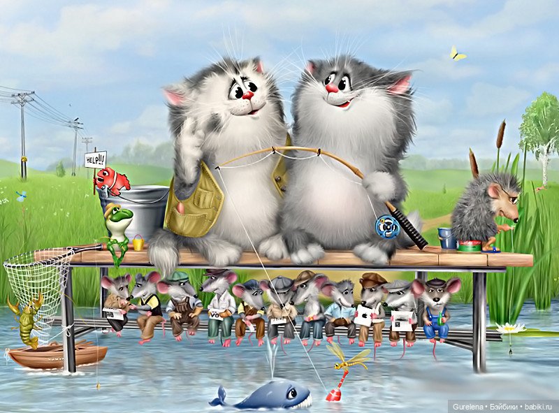 Мышиная охота — В мире животных: смешные фото питомцев и зверей (фото 8)