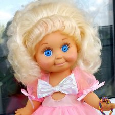 Шикарная кудрявая и очень милая Сэнди от Galoob Baby Face
