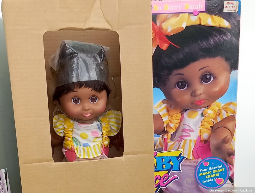 So Sorry SarahAA Такая обиженная Сара АА от Galoob Baby Face - ещё один бриллиантик в моей коллекции фейсинок (фото 5)