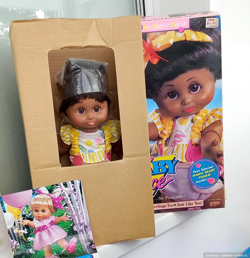 So Sorry SarahAA Такая обиженная Сара АА от Galoob Baby Face - ещё один бриллиантик в моей коллекции фейсинок (фото 6)