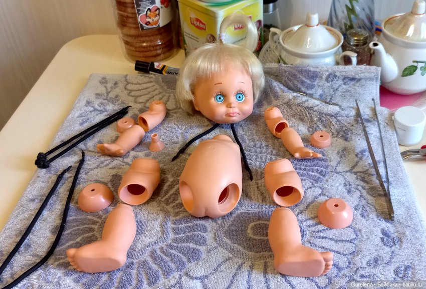 Ремонт Сарочки от фирмы Galoob Baby Face (фото 7)