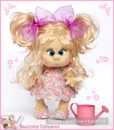 Вязаные девочки — Авторские куклы ручной работы: текстильные (фото 7)