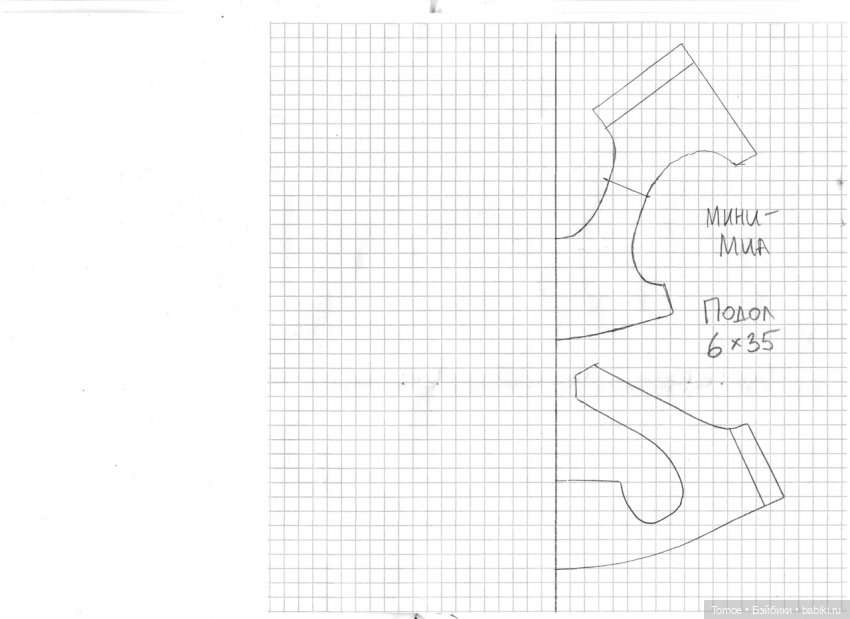 Выкройка для мини Мии — Куклы Nines d'Onil (Нинес): Миа (Mia) (фото 4)