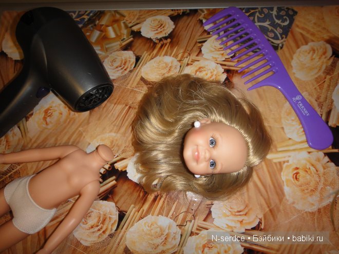 мастер-класс по окрашиванию волос и смене образа куклы