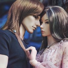 Аюна и Макс на прогулке.