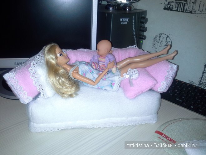 Мастер класс. Диванчик для кукол за 3 часа (фото 9)