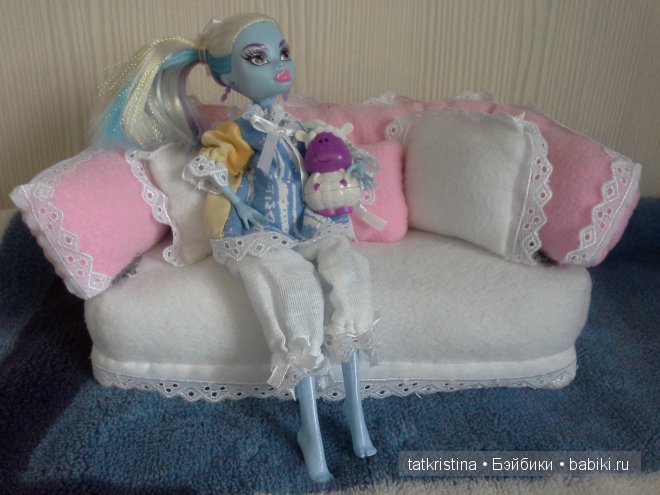 Этюд в голубом... Кукла Мостер Хай (фото 2)