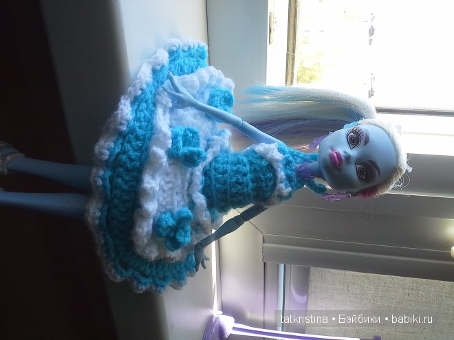 Этюд в голубом... Кукла Мостер Хай (фото 10)