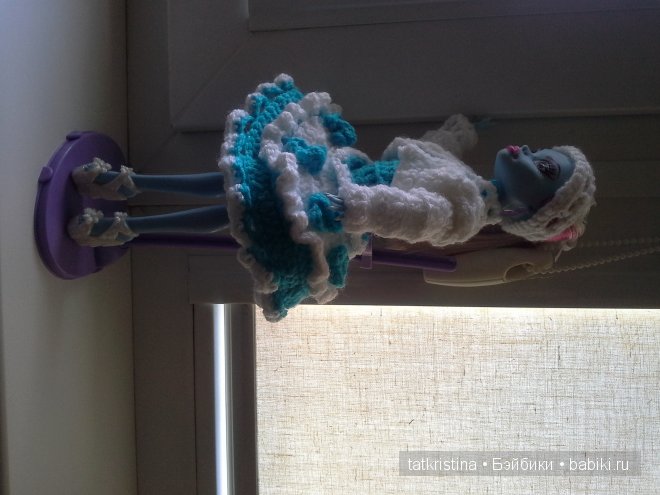 Этюд в голубом... Кукла Мостер Хай (фото 7)